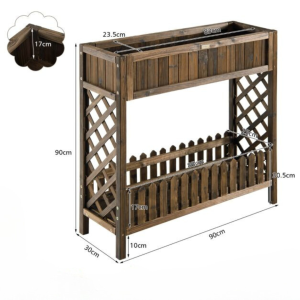 Garden Elevated Planter Box | Storage Shelf