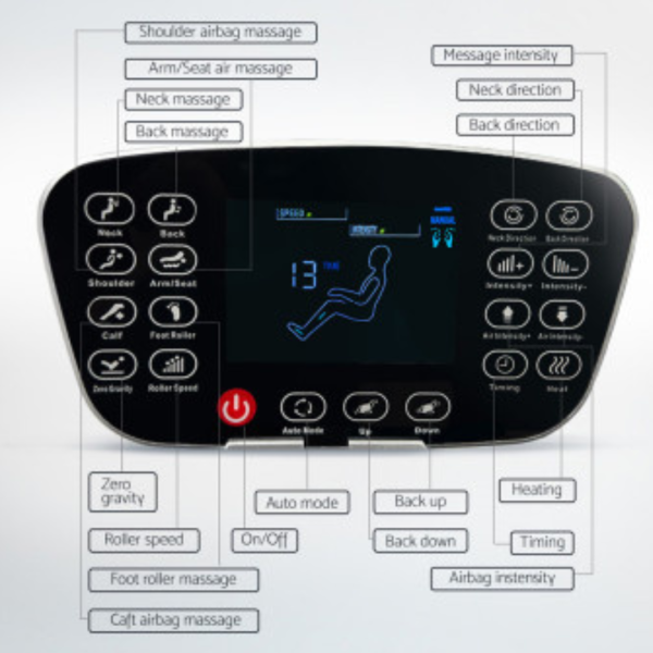 Electric Heated Massage Chair Recliner | 150Kg Weight Capacity